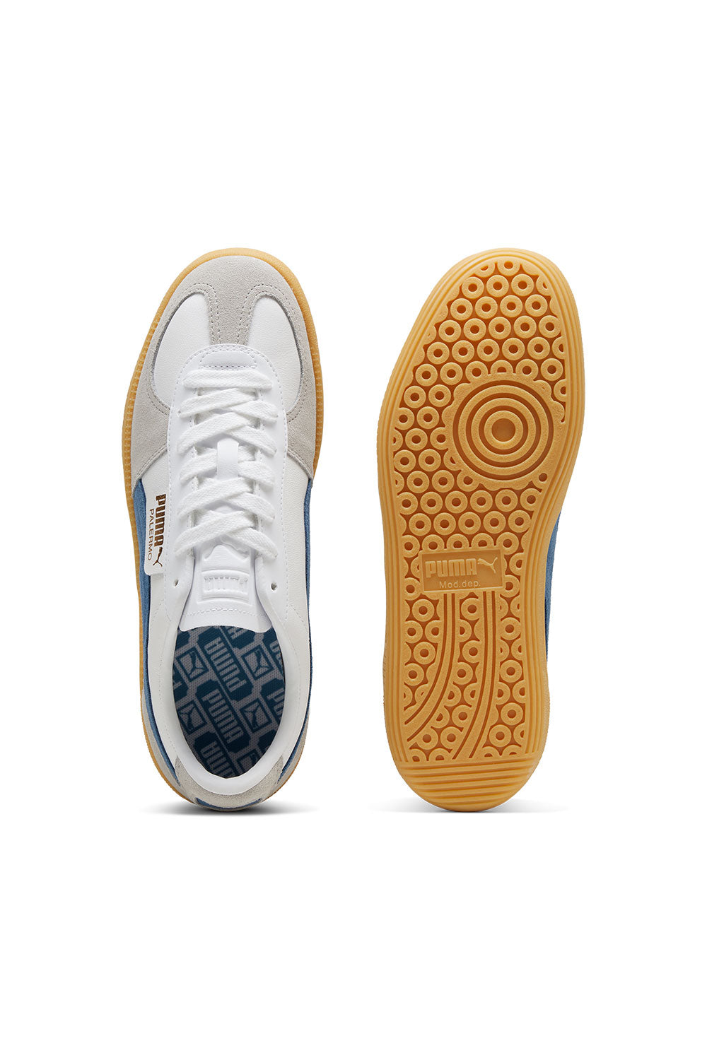 Puma-Palermo Lth PUMA White Blue Horizon Gum-Sneakers-4-milagron.live