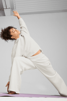 Puma-Q4 Studio Textured Hoody Vapor Gray-Sweatshirts & Hoodies-6-milagron.live
