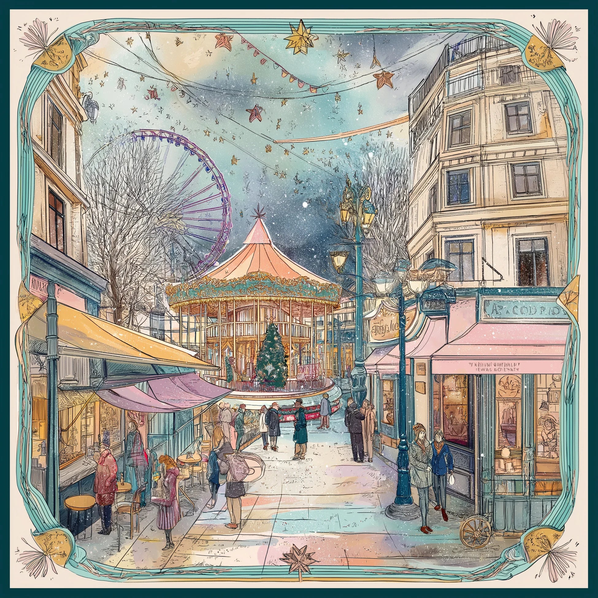 Carrousel d’Or İpek Fular 