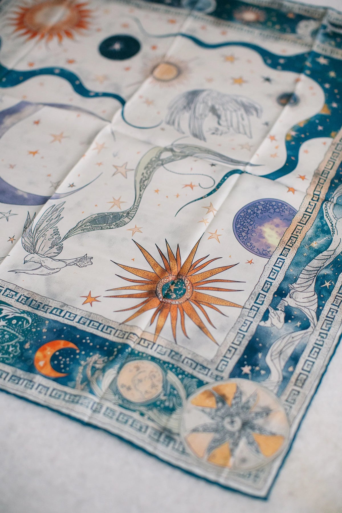 Pure Paris-Celestial Myths İpek Fular-Şal & Fular-4-milagron.live