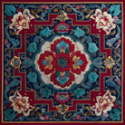 Red Suzani İpek Fular 