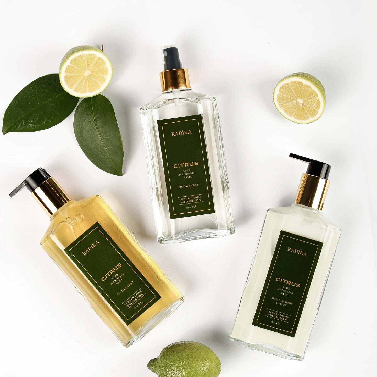 Luxury Home Collection Citrus Seti | Losyon, Ortam Spreyi & Kastil Sabun
