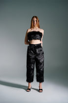 Ramme-Ala Glamour Black Fur Top-Top-4-milagron.live