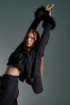 Ramme-Ala Glamour Black Fur Top-Top-5-milagron.live