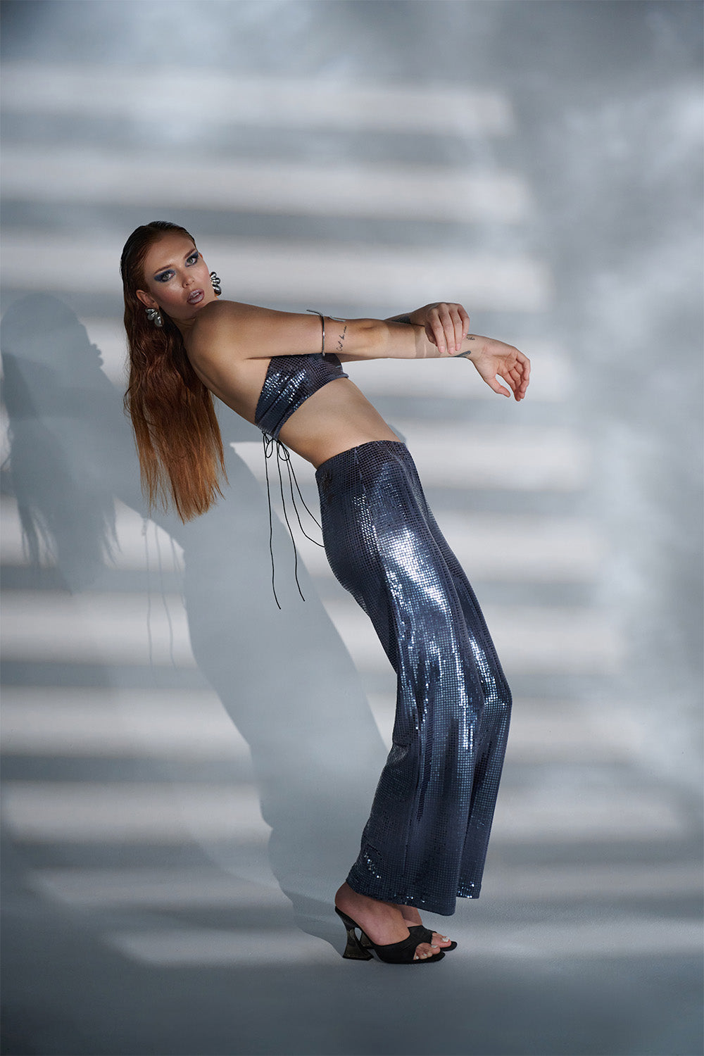 Ramme-Ala Glamour Grey Pant-Eşofman-7-milagron.live
