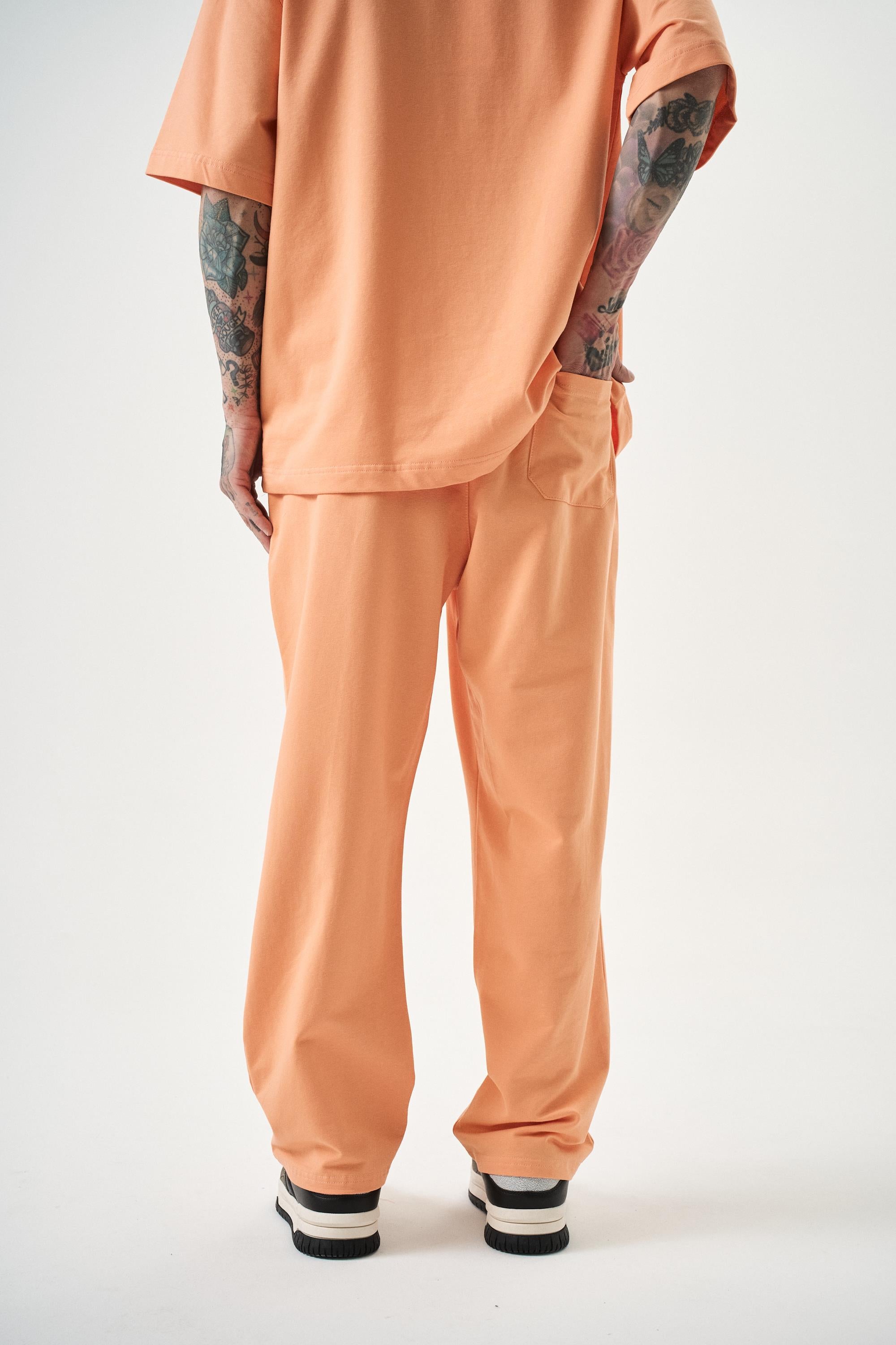 Erkek Basic Baggy Eşofman Altı Şeftali