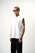 Erkek Basic Tank Top Atlet Beyaz