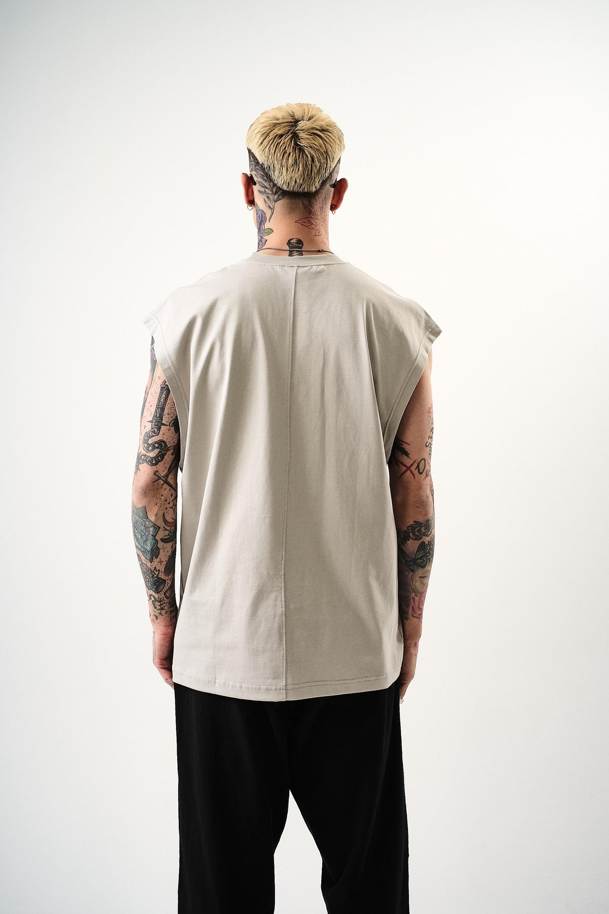 Erkek Basic Tank Top Atlet Kemik