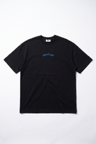 Erkek Alpine Nakışlı Oversize T-Shirt Siyah