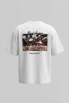 Erkek Final Supper Nakışlı Oversize T-Shirt Ekru