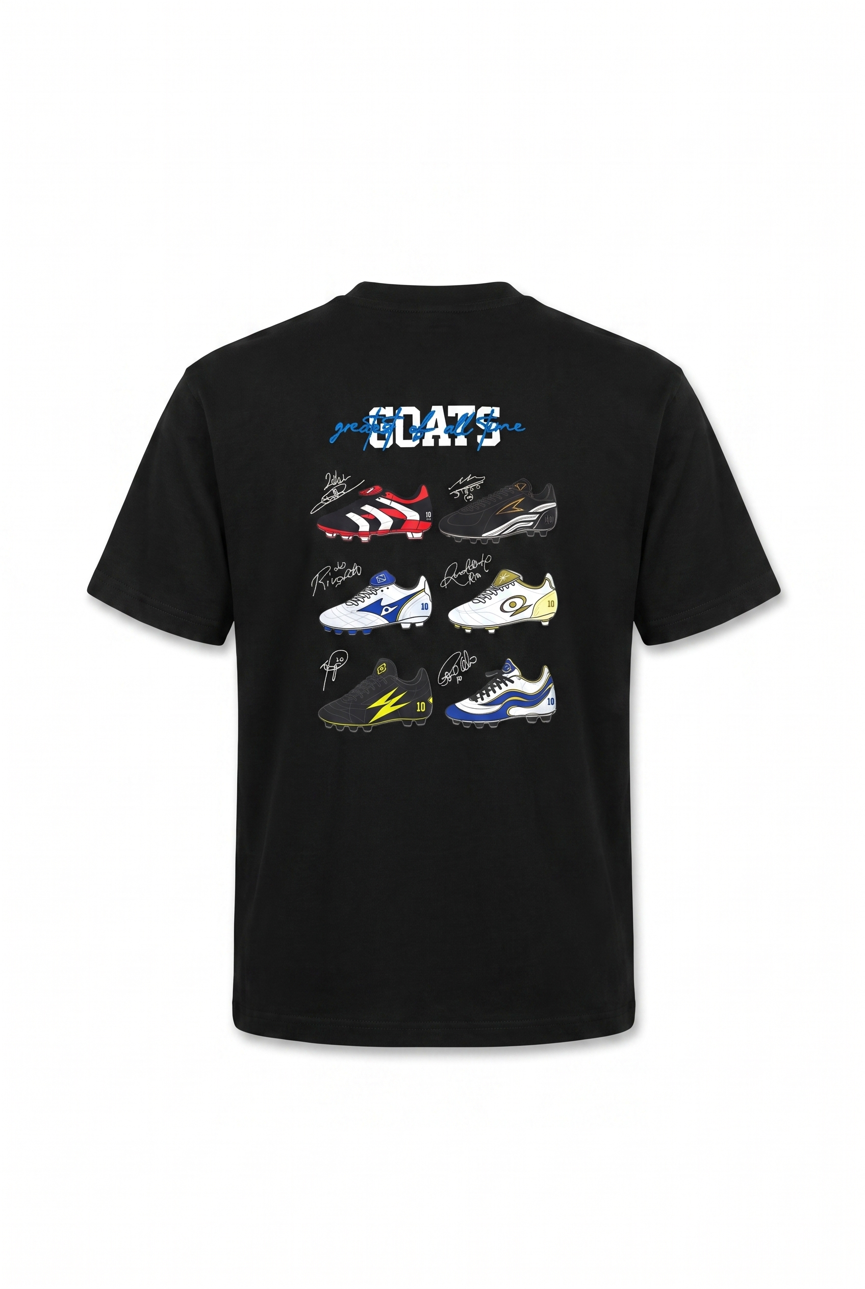 Erkek Goats Baskılı Oversize T-Shirt Siyah