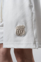 Erkek Route 07 Arma Detaylı Regular Fit T-Shirt Şort Takım Ekru