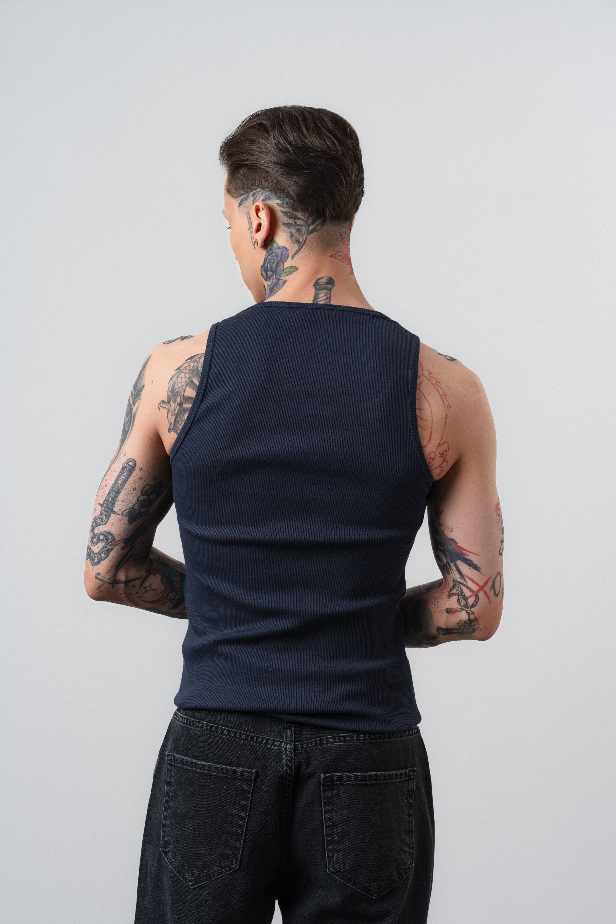 Erkek Tank Top Atlet Lacivert