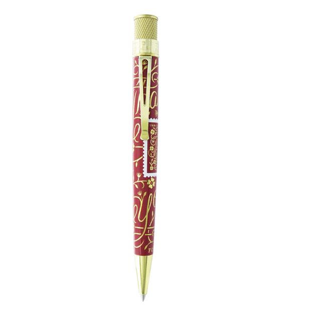 Retro 51-Retro 51 Usps Thank You Stamp Roller Kalem Maroon Prr 2257-Roller Kalem-2-milagron.live