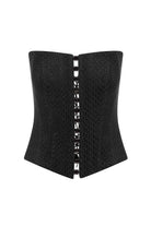 Roccie-Angless Crochet Stretch Mesh Strapless Corset-1-milagron.live