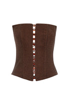 Roccie-Angless Crochet Stretch Mesh Strapless Corset-5-milagron.live