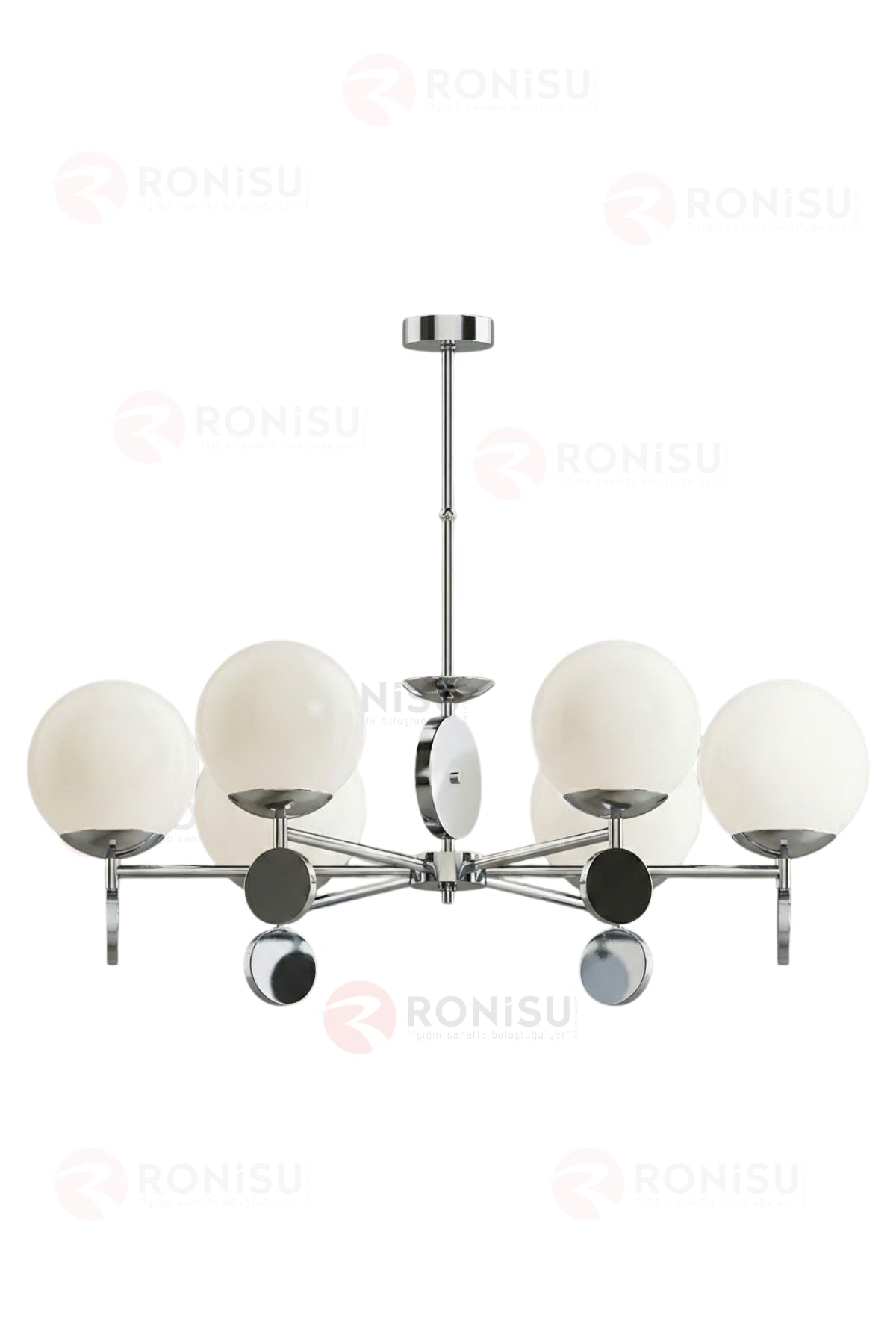 Bravela 6 Camlı Sarkıt Avize - Ra-Avz- 2721-50-36