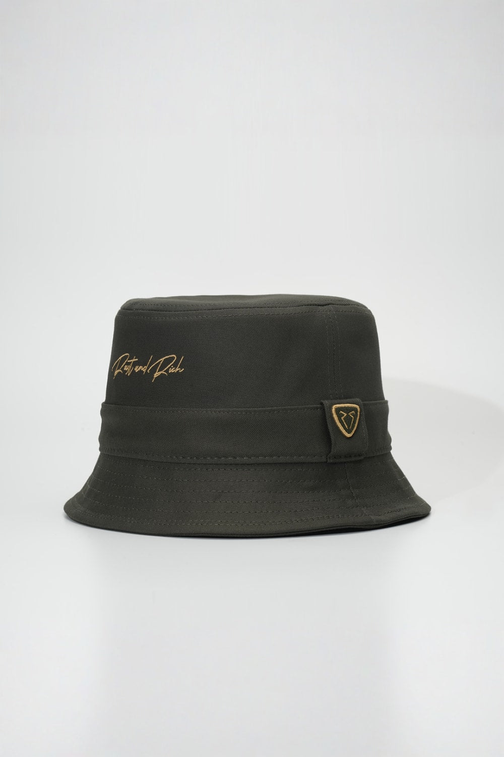 RustandRich-Bucket Şapka Timeless Collection Basic Haki Unisex-Şapka-2-milagron.live