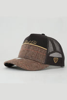 RustandRich-Trucker Şapka Premium Collection Royalty Kahverengi Unisex-Şapka-1-milagron.live
