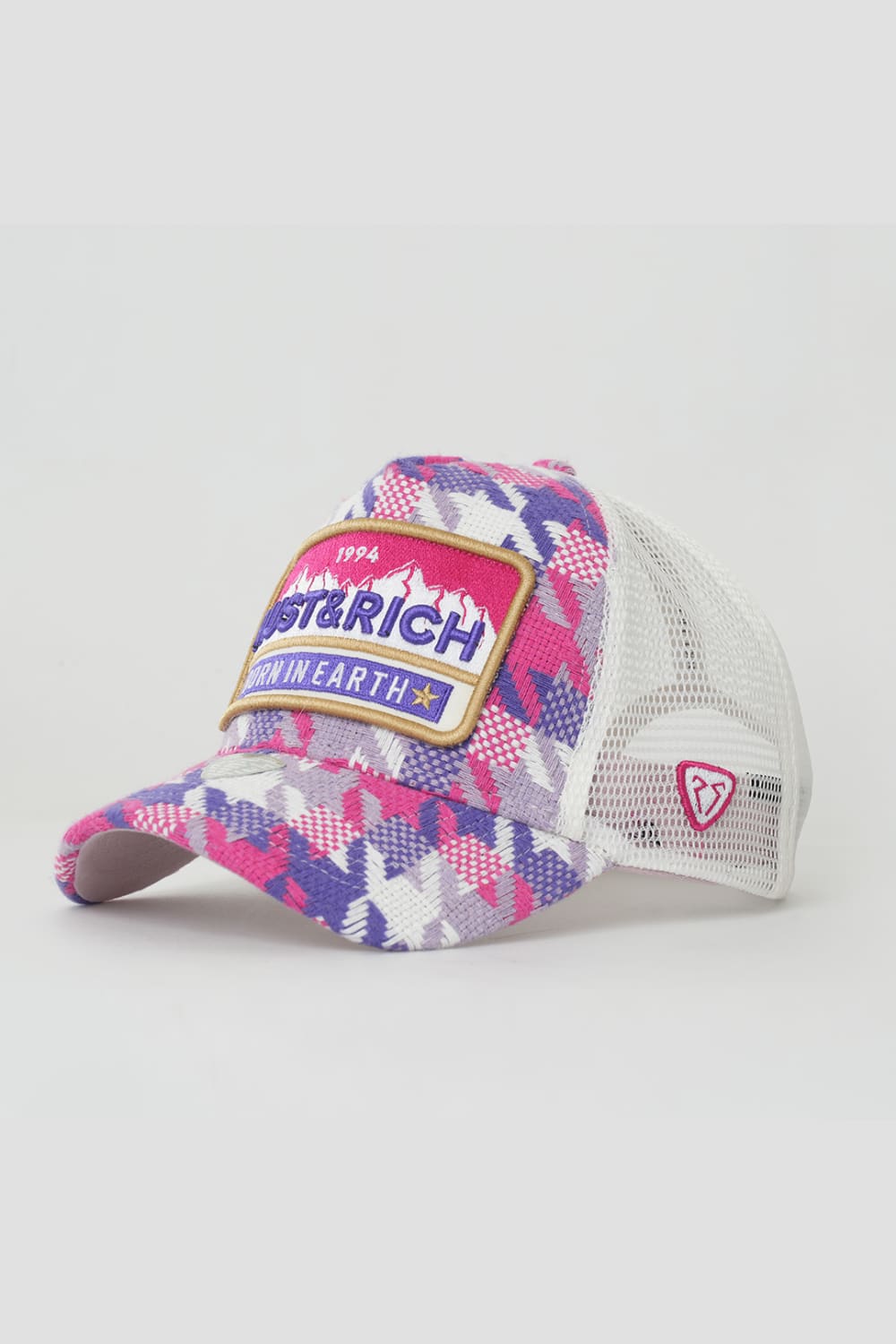 RustandRich-Trucker Şapka Urban Collection Born In Earth Pembe Unisex-Şapka-1-milagron.live