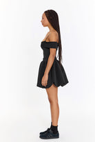 SBNM-Black Off Shoulder Top-Top-2-milagron.live
