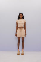 SBNM-'' Calm Mind'' Contrast Short-Şort-1-milagron.live