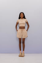 SBNM-'' Calm Mind'' Contrast Short-Şort-6-milagron.live
