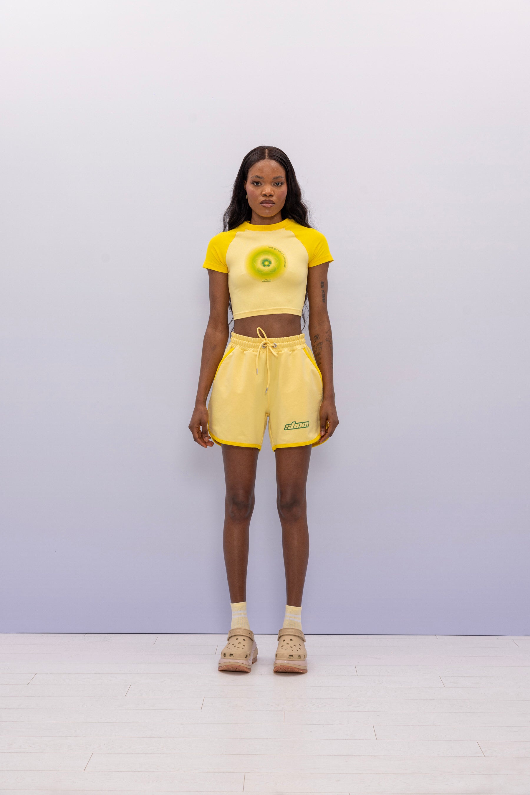SBNM-''I Love'' Contrast Shorts-Şort-1-milagron.live