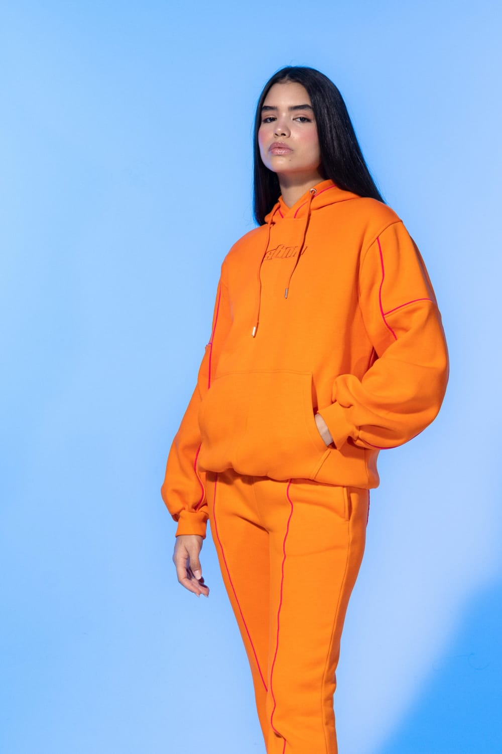 SBNM-Vivid Flame Orange Sweatshirt-Sweatshirts & Hoodies-5-milagron.live