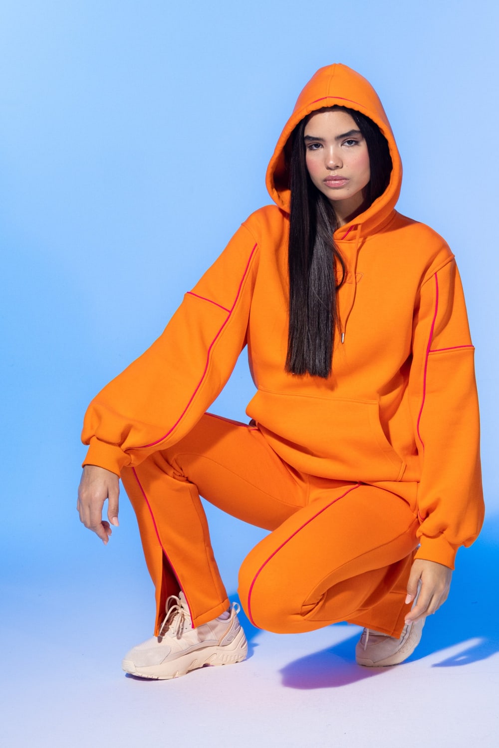 SBNM-Vivid Flame Orange Sweatshirt-Sweatshirts & Hoodies-6-milagron.live