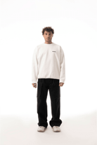 Sacré-Solid White Sweatshirt-Sweatshirts & Hoodies-5-milagron.live