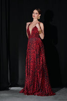 Saléa-Flamme Rouge Leopard Silk Satin-Elbise-1-milagron.live