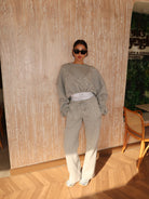 Sbnm-Grey Contour Sweatpants-Sweatpants-2-milagron.live