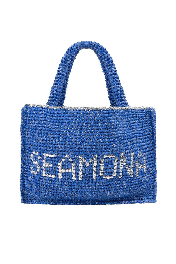 Handmade Silver Navy Daily Bag
