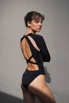 Sellie-Odyssey Long Sleeve One-piece Black-Mayo-2-milagron.live