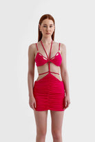 Sellie-Raspberry Bikini Ve Etek Set-Elbise-3-milagron.live