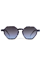 Senlites-Aurora Azzuro Unisex Mavi Degrade Uv400 Altıgen Güneş Gözlüğü-Güneş Gözlüğü-1-milagron.live