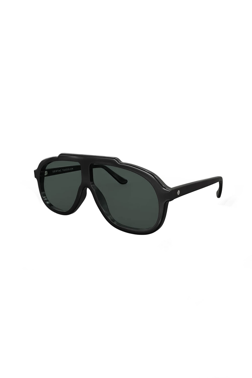 Sertaç Taşdelen-Green Camlı Siyah Çerçeveli Asetat Cr-39 Uv 400 Unisex Güneş Gözlüğü Model G 01-Güneş Gözlüğü-2-milagron.live