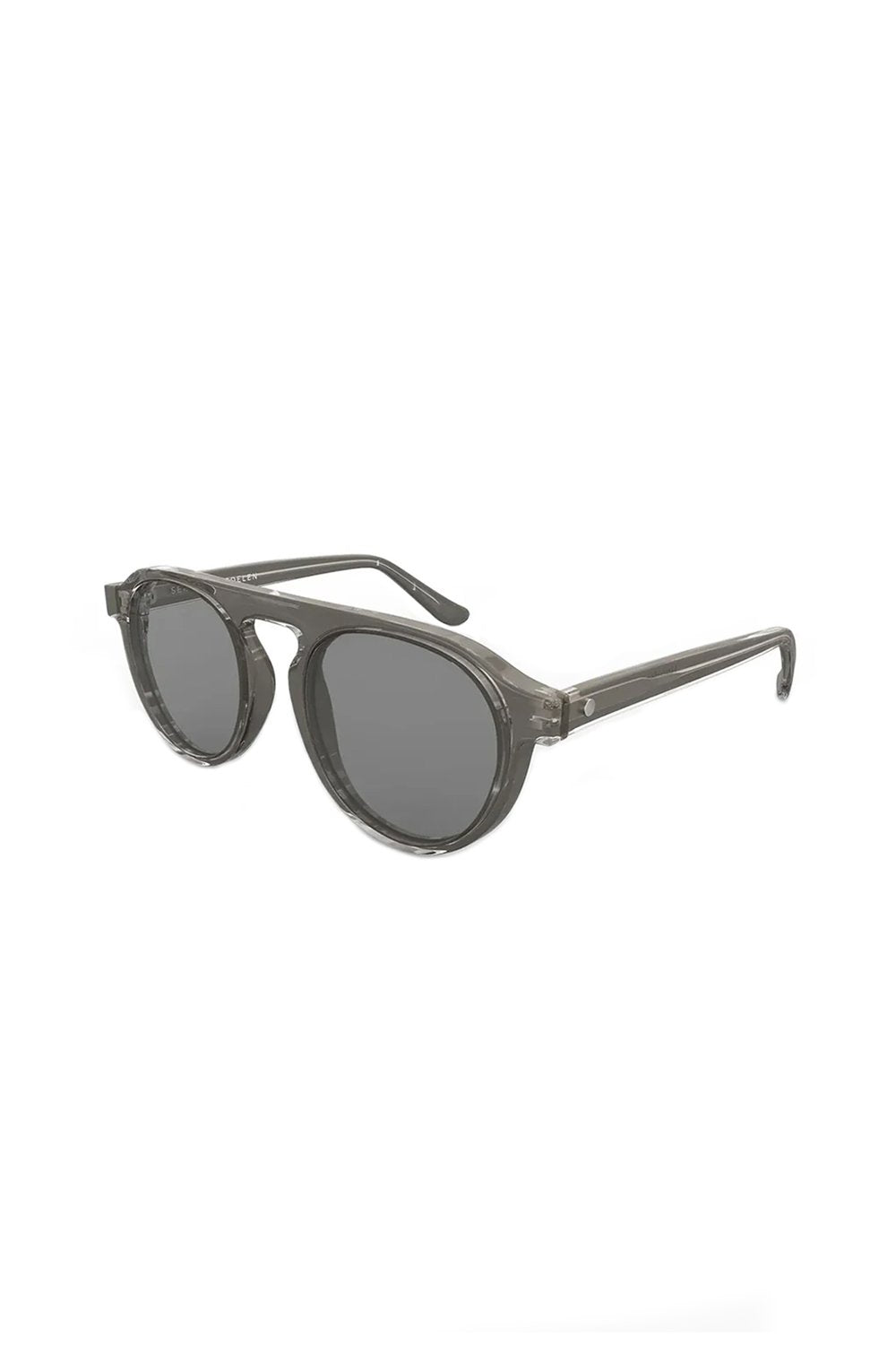Sertaç Taşdelen-Gri Camlı Siyah Çerçeveli Asetat Cr-39 Uv 400 Unisex Güneş Gözlüğü Model G 03-Güneş Gözlüğü-4-milagron.live