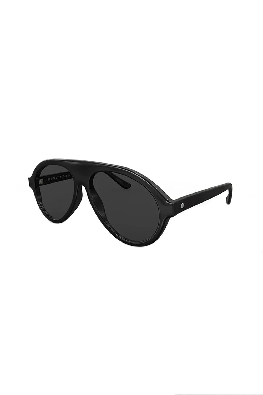 Sertaç Taşdelen-Siyah Camlı Siyah Çerçeveli Asetat Cr-39 Uv 400 Unisex Güneş Gözlüğü Model G 02-Güneş Gözlüğü-3-milagron.live