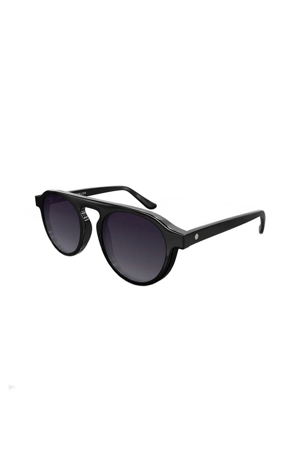 Sertaç Taşdelen-Siyah Degrade Camlı Siyah Çerçeveli Asetat Cr-39 Uv 400 Unisex Güneş Gözlüğü Model G 03-Güneş Gözlüğü-3-milagron.live