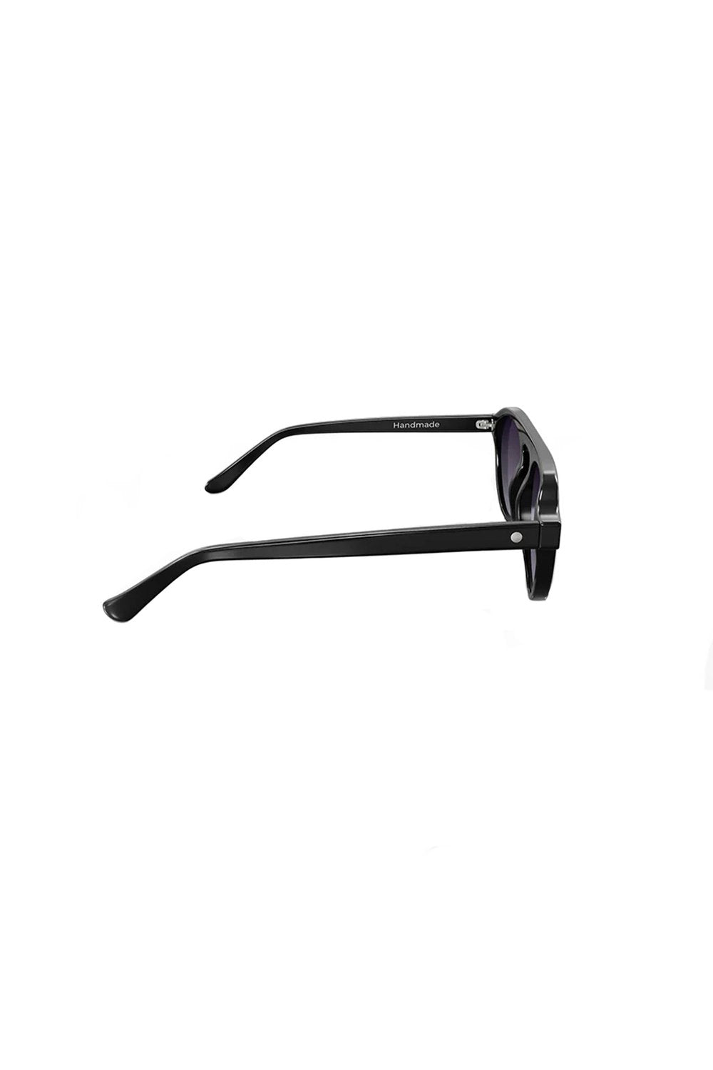 Sertaç Taşdelen-Siyah Degrade Camlı Siyah Çerçeveli Asetat Cr-39 Uv 400 Unisex Güneş Gözlüğü Model G 03-Güneş Gözlüğü-4-milagron.live