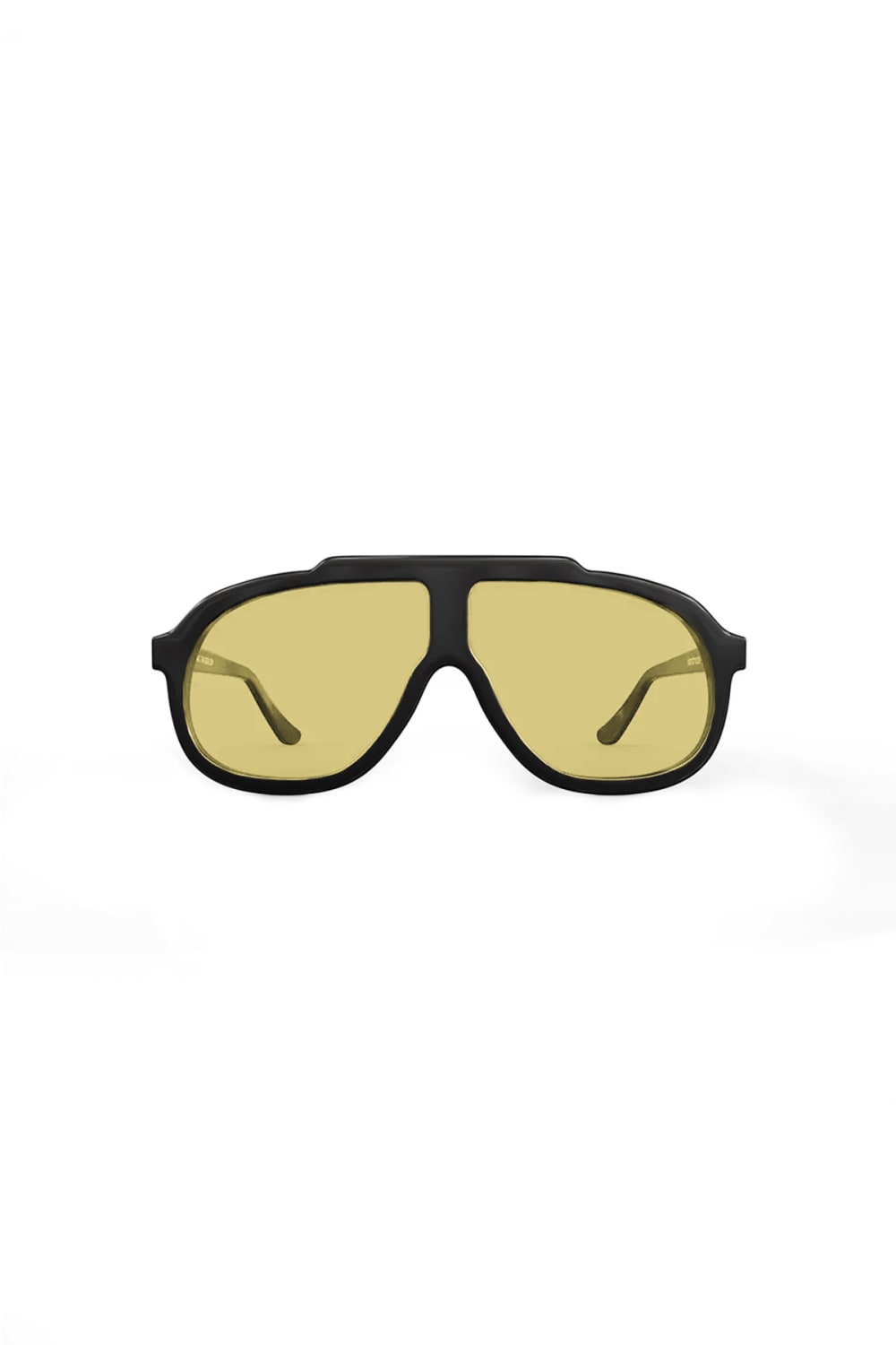 Sertaç Taşdelen-Yellow Camlı Siyah Çerçeveli Asetat Cr-39 Uv 400 Unisex Güneş Gözlüğü Model G 01-Güneş Gözlüğü-1-milagron.live