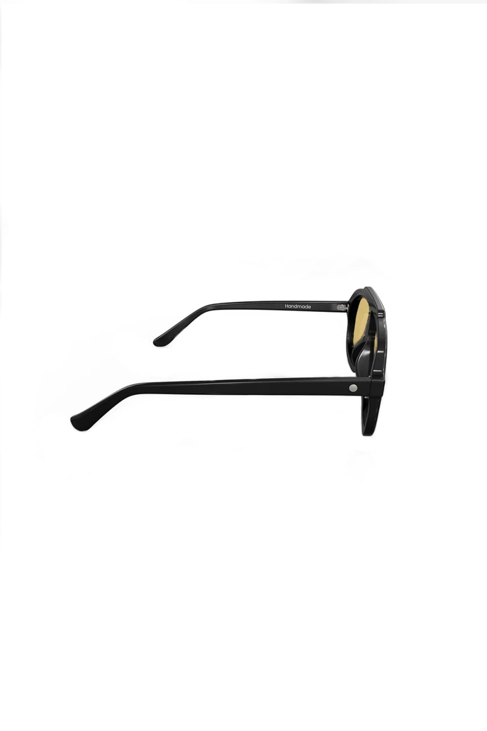 Sertaç Taşdelen-Yellow Camlı Siyah Çerçeveli Asetat Cr-39 Uv 400 Unisex Güneş Gözlüğü Model G 01-Güneş Gözlüğü-3-milagron.live