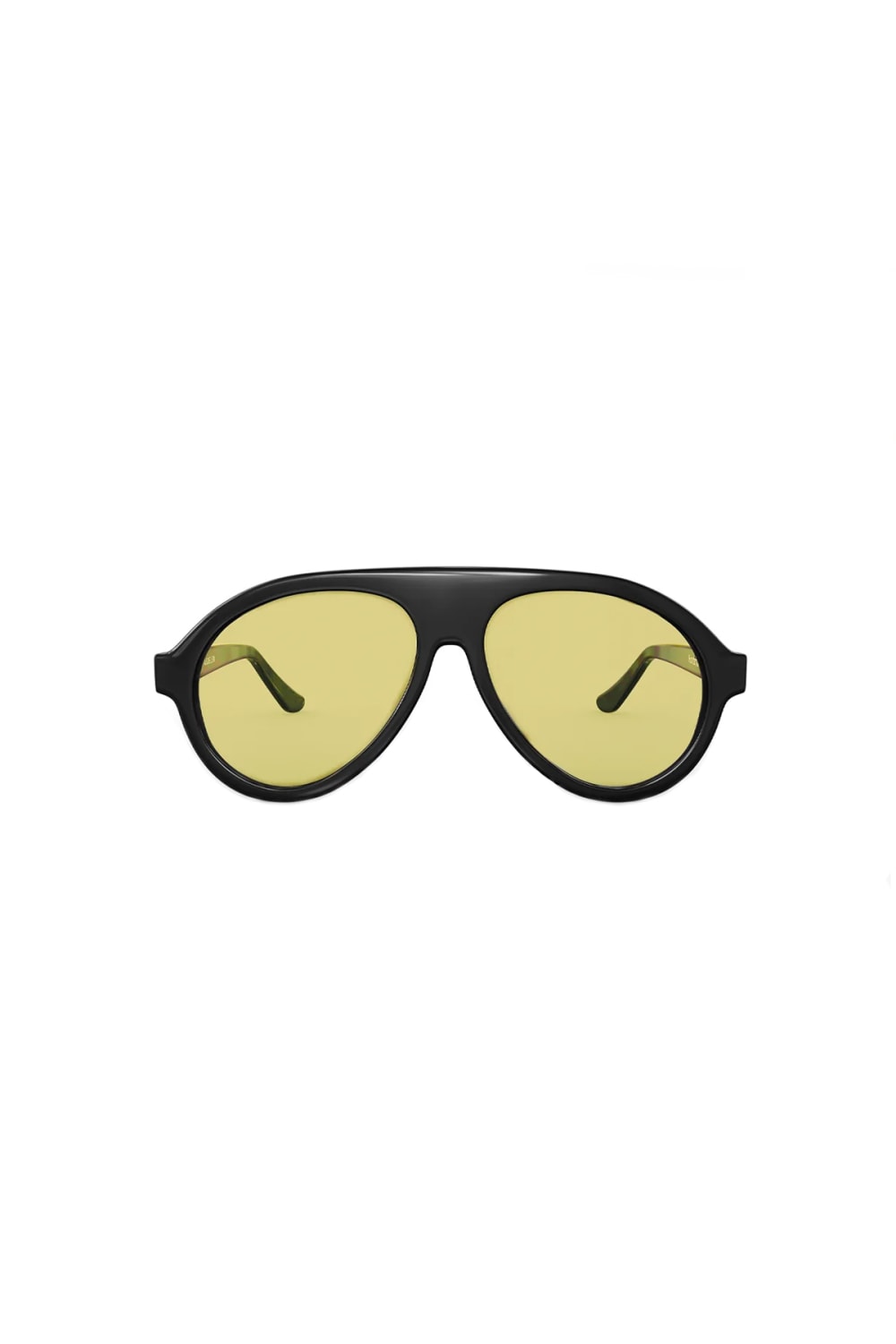 Sertaç Taşdelen-Yellow Camlı Siyah Çerçeveli Asetat Cr-39 Uv 400 Unisex Güneş Gözlüğü Model G 02-Güneş Gözlüğü-2-milagron.live