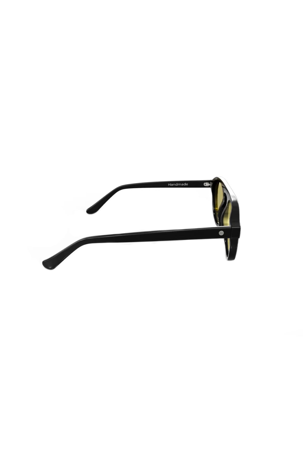 Sertaç Taşdelen-Yellow Camlı Siyah Çerçeveli Asetat Cr-39 Uv 400 Unisex Güneş Gözlüğü Model G 02-Güneş Gözlüğü-4-milagron.live