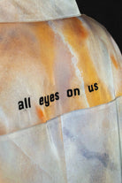 Unisex All Eyes On Us Desenli Saten Gömlek - 4