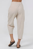 Sfida İstanbul-Keten / Pamuk Şalvar Pantalon. Linen / Cotton Slouchy Pant - Ar007-Pantolon-7-milagron.live