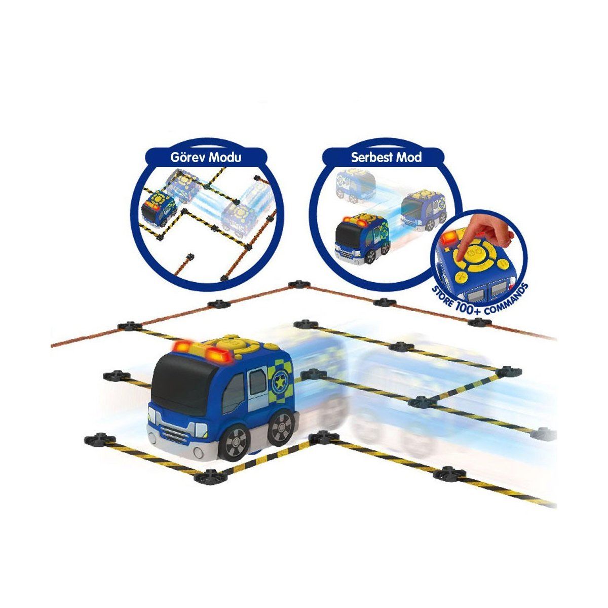 Silverlit-Tooko Programlanabilen Polis Aracı Oyun Seti-Robotlar-4-milagron.live