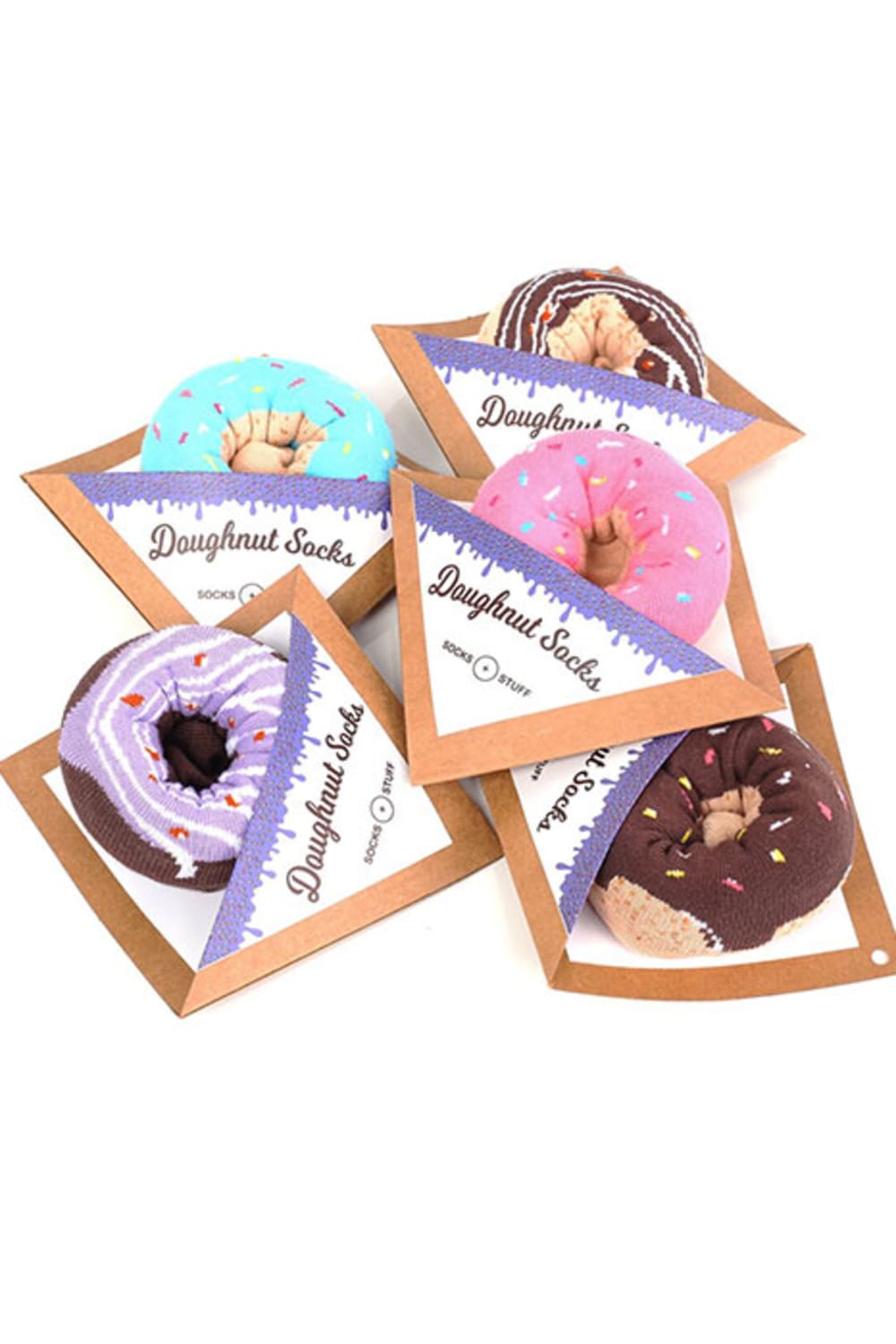 Socks + Stuff-Chocolate Caramel Donut Çorap-Çorap-3-milagron.live